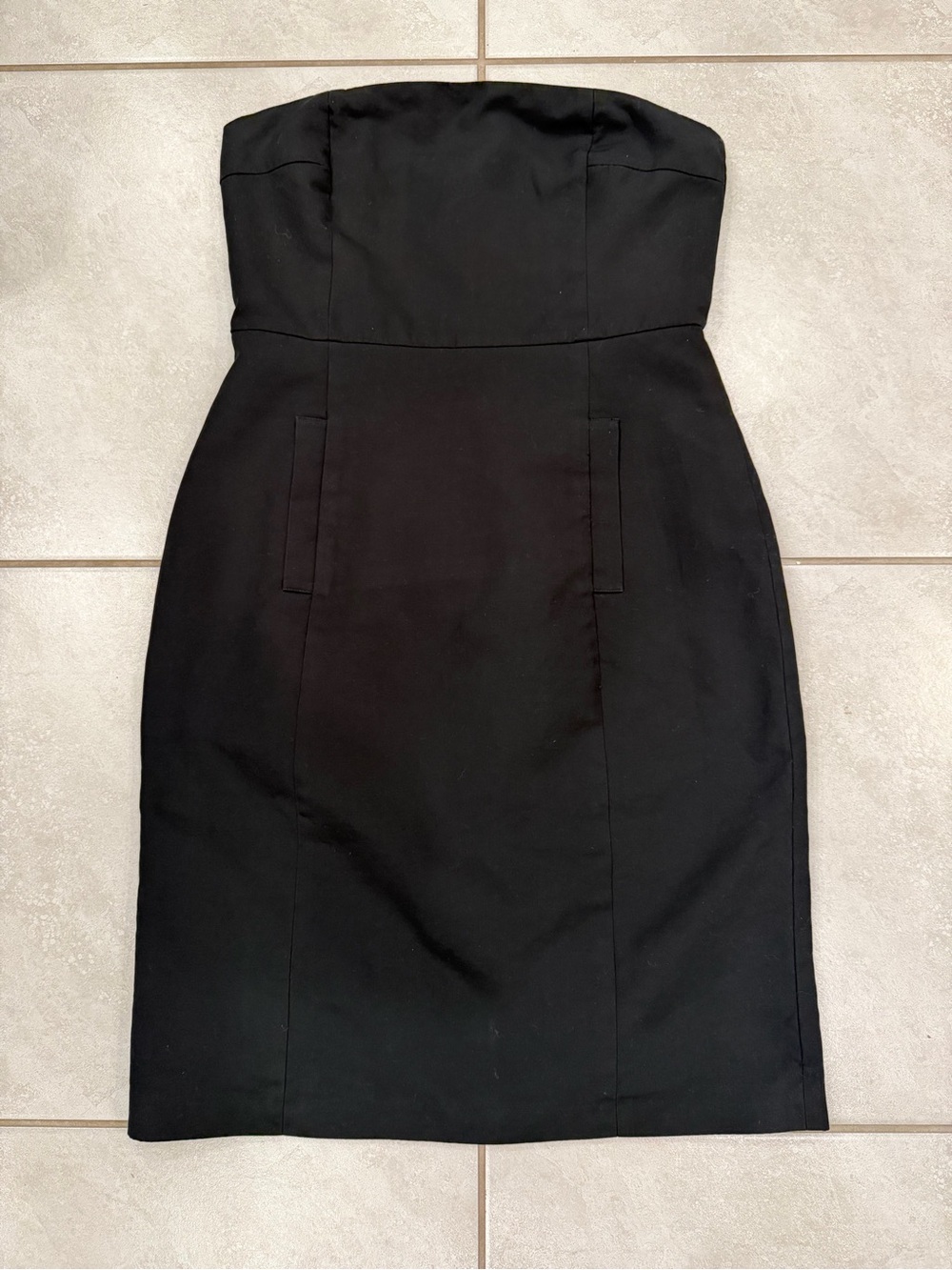 J. Crew Strapless Black Sheath Halter Dress 12